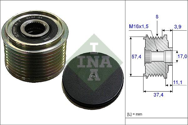 Wilmink Group WG1253645 - Ремъчна шайба, генератор vvparts.bg