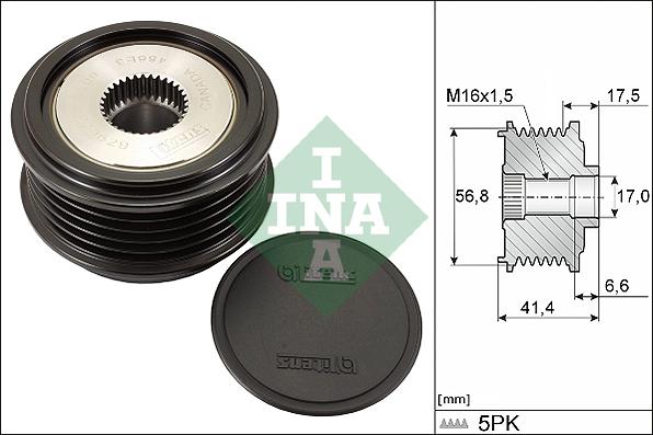 Wilmink Group WG1253648 - Ремъчна шайба, генератор vvparts.bg