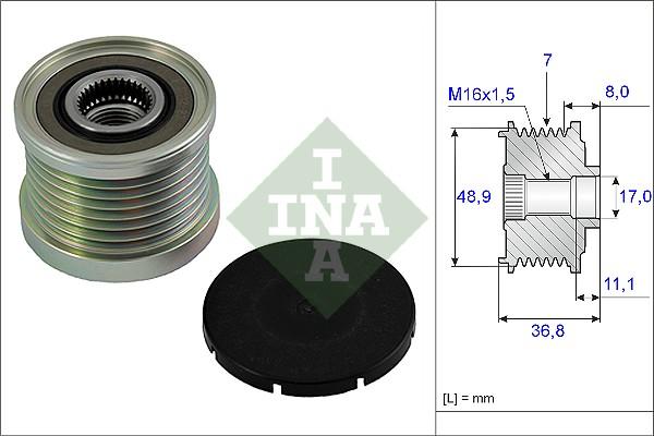 Wilmink Group WG1253657 - Ремъчна шайба, генератор vvparts.bg