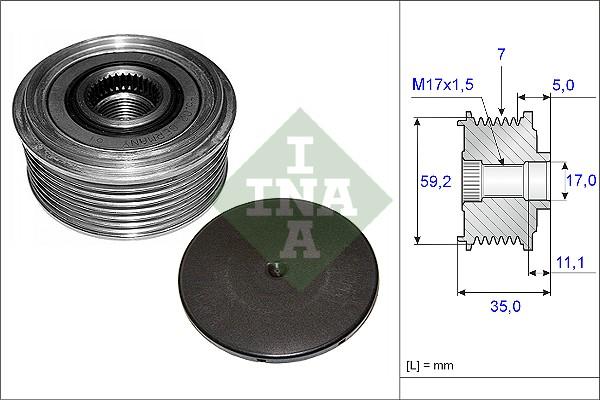 Wilmink Group WG1253663 - Ремъчна шайба, генератор vvparts.bg