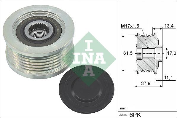 Wilmink Group WG1253606 - Ремъчна шайба, генератор vvparts.bg