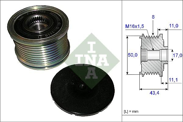 Wilmink Group WG1253684 - Ремъчна шайба, генератор vvparts.bg