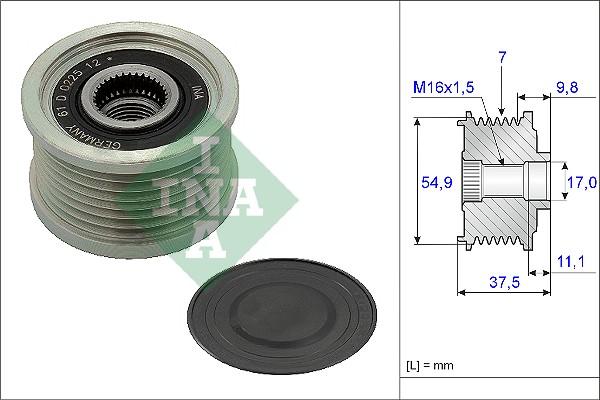 Wilmink Group WG1253804 - Ремъчна шайба, генератор vvparts.bg