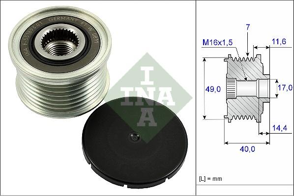 Wilmink Group WG1253819 - Ремъчна шайба, генератор vvparts.bg