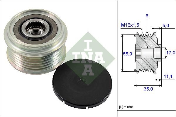 Wilmink Group WG1253791 - Ремъчна шайба, генератор vvparts.bg