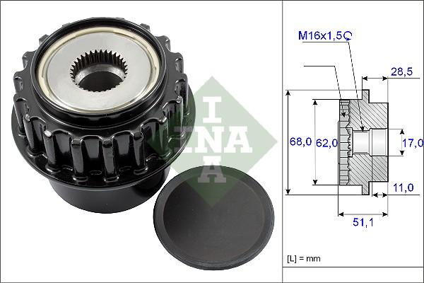 Wilmink Group WG1253749 - Ремъчна шайба, генератор vvparts.bg