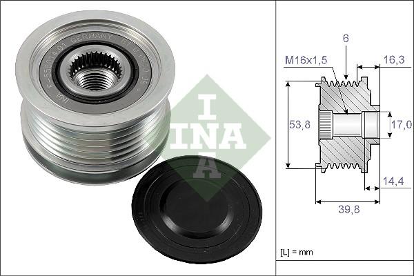 Wilmink Group WG1253744 - Ремъчна шайба, генератор vvparts.bg