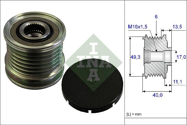 Wilmink Group WG1253740 - Ремъчна шайба, генератор vvparts.bg