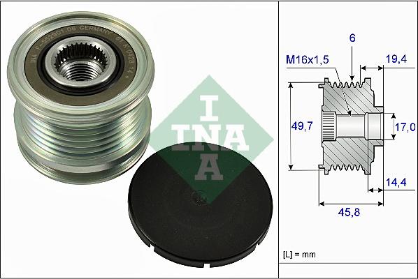 Wilmink Group WG1253742 - Ремъчна шайба, генератор vvparts.bg