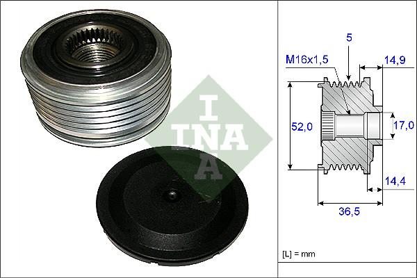 Wilmink Group WG1253704 - Ремъчна шайба, генератор vvparts.bg