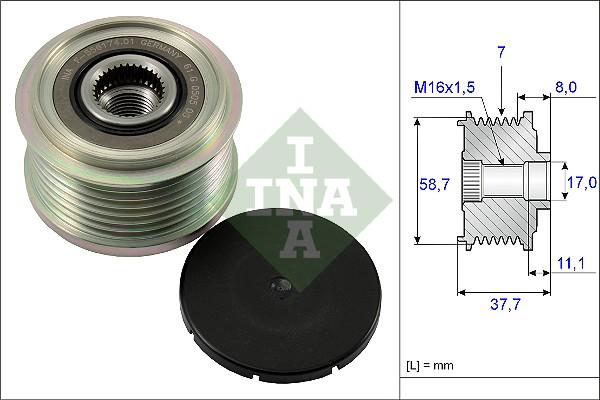 Wilmink Group WG1253703 - Ремъчна шайба, генератор vvparts.bg