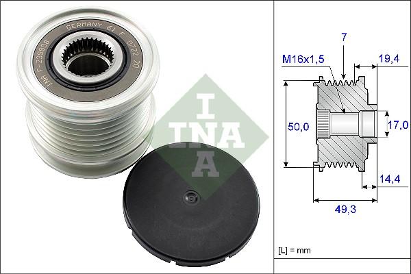 Wilmink Group WG1253715 - Ремъчна шайба, генератор vvparts.bg