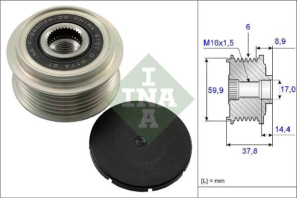 Wilmink Group WG1253710 - Ремъчна шайба, генератор vvparts.bg