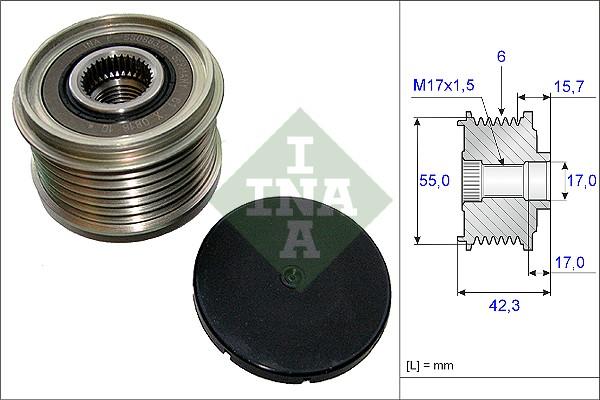 Wilmink Group WG1253729 - Ремъчна шайба, генератор vvparts.bg