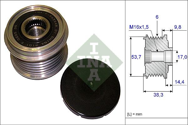 Wilmink Group WG1253775 - Ремъчна шайба, генератор vvparts.bg