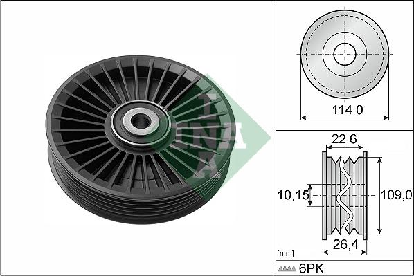 Wilmink Group WG1252734 - Паразитна / водеща ролка, пистов ремък vvparts.bg