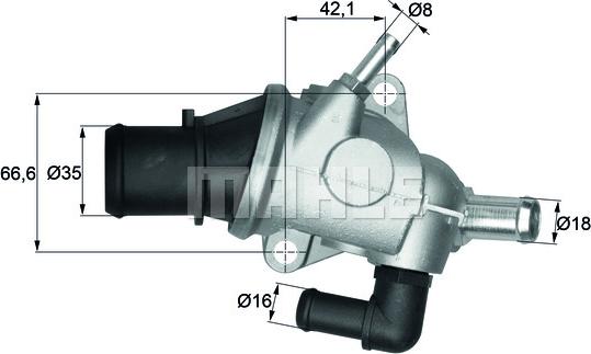 Wilmink Group WG1217575 - Термостат, охладителна течност vvparts.bg