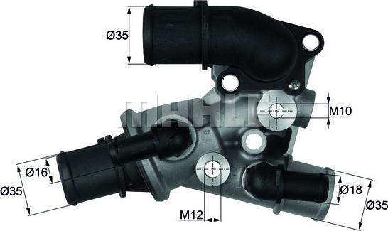 Wilmink Group WG1217570 - Термостат, охладителна течност vvparts.bg