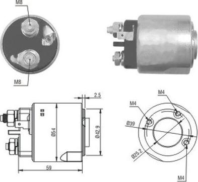 Wilmink Group WG1748365 - Магнитен превключвател, стартер vvparts.bg