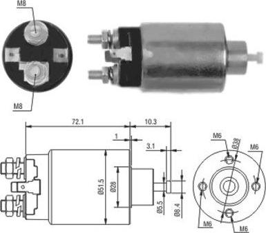 Wilmink Group WG1748300 - Магнитен превключвател, стартер vvparts.bg