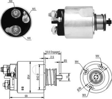 Wilmink Group WG1748381 - Магнитен превключвател, стартер vvparts.bg