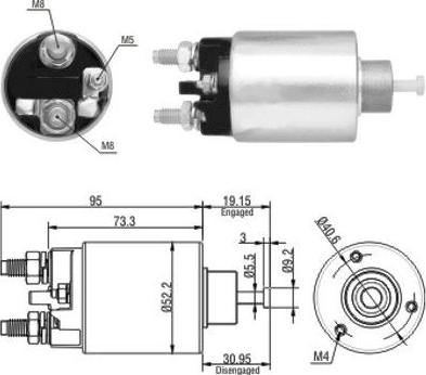 Wilmink Group WG1748338 - Магнитен превключвател, стартер vvparts.bg