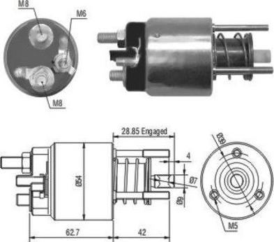 Wilmink Group WG1748255 - Магнитен превключвател, стартер vvparts.bg