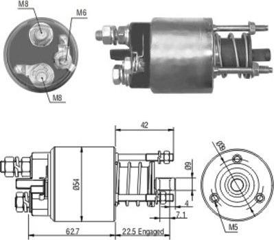 Wilmink Group WG1748256 - Магнитен превключвател, стартер vvparts.bg