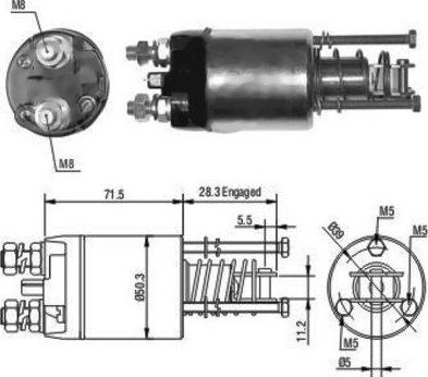 Wilmink Group WG1748251 - Магнитен превключвател, стартер vvparts.bg