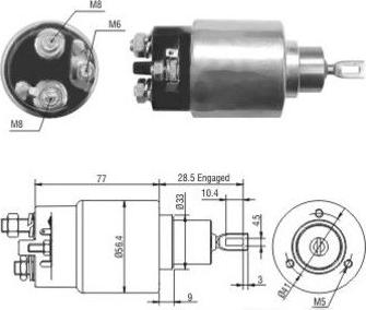 Wilmink Group WG1748233 - Магнитен превключвател, стартер vvparts.bg