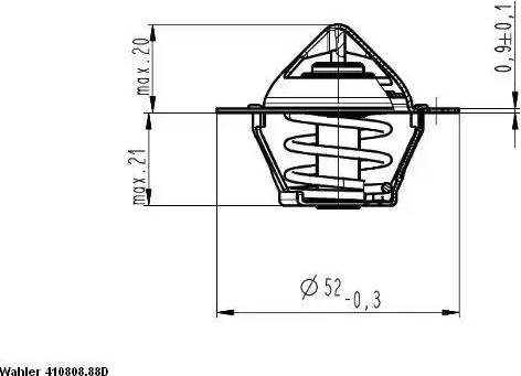 Wilmink Group WG1700061 - Термостат, охладителна течност vvparts.bg