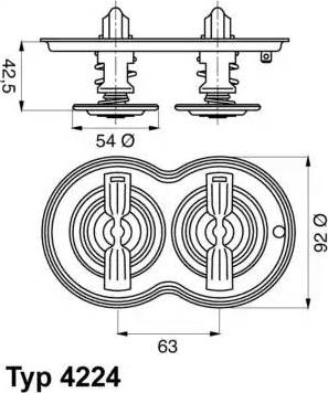 Wilmink Group WG1700125 - Термостат, охладителна течност vvparts.bg