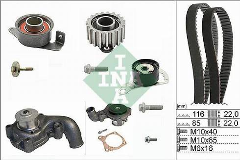 Wilmink Group WG1710010 - Водна помпа+ к-кт ангренажен ремък vvparts.bg