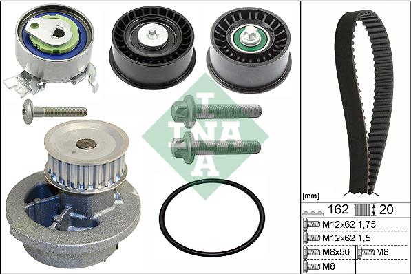 Wilmink Group WG1710039 - Водна помпа+ к-кт ангренажен ремък vvparts.bg