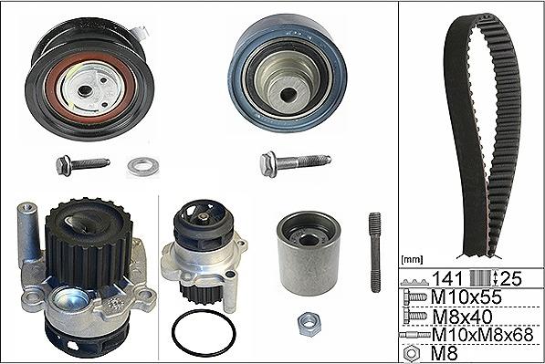 Wilmink Group WG1710032 - Водна помпа+ к-кт ангренажен ремък vvparts.bg