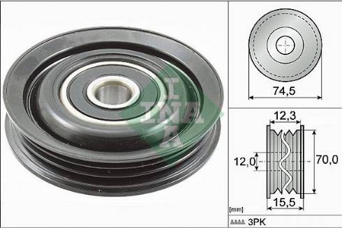 KRAFT AUTOMOTIVE 1224045 - Паразитна / водеща ролка, пистов ремък vvparts.bg