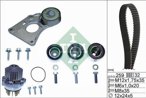 Wilmink Group WG1780527 - Водна помпа+ к-кт ангренажен ремък vvparts.bg