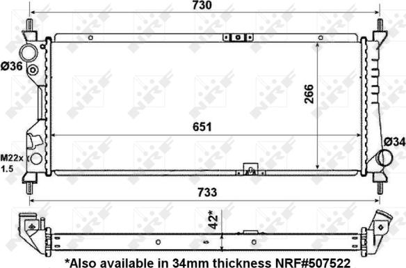 Wilmink Group WG1725593 - Радиатор, охлаждане на двигателя vvparts.bg