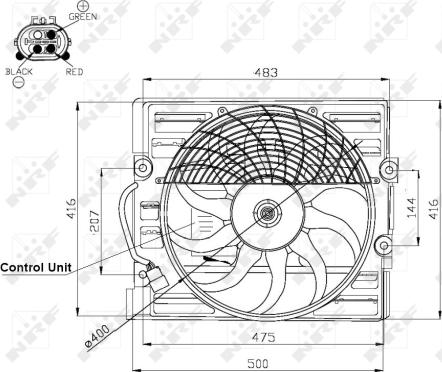 Wilmink Group WG1720437 - Вентилатор, охлаждане на двигателя vvparts.bg