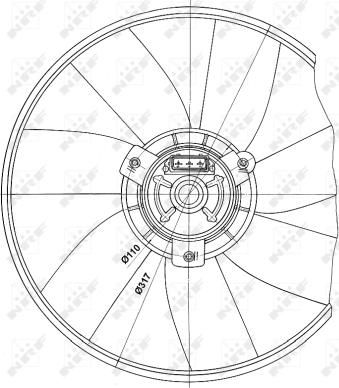 Wilmink Group WG1720603 - Вентилатор, охлаждане на двигателя vvparts.bg