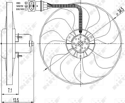Wilmink Group WG1720359 - Вентилатор, охлаждане на двигателя vvparts.bg