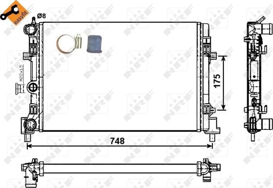 Wilmink Group WG1721967 - Радиатор, охлаждане на двигателя vvparts.bg