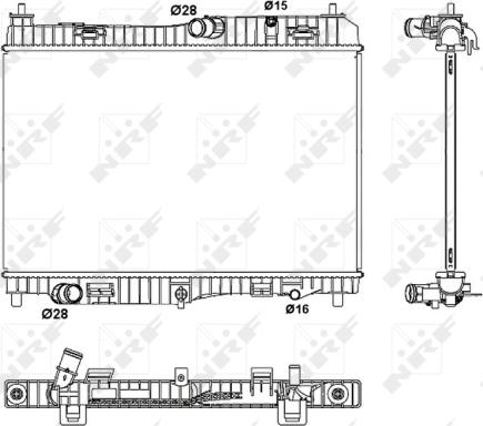 Wilmink Group WG1721986 - Радиатор, охлаждане на двигателя vvparts.bg