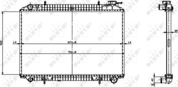 Wilmink Group WG1721935 - Радиатор, охлаждане на двигателя vvparts.bg