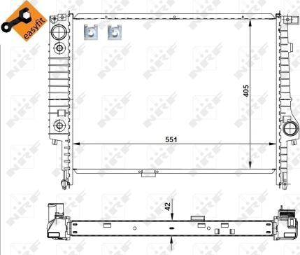 Wilmink Group WG1721469 - Радиатор, охлаждане на двигателя vvparts.bg