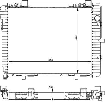 Wilmink Group WG1721404 - Радиатор, охлаждане на двигателя vvparts.bg