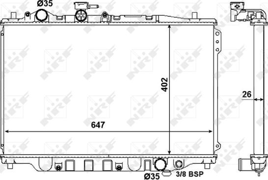 Wilmink Group WG1721418 - Радиатор, охлаждане на двигателя vvparts.bg