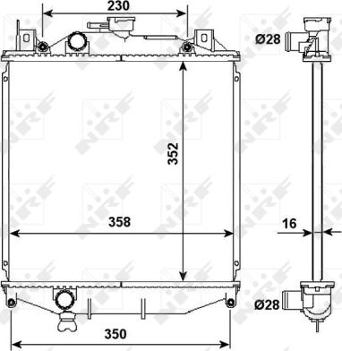 Wilmink Group WG1721472 - Радиатор, охлаждане на двигателя vvparts.bg