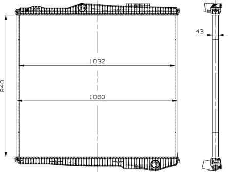 Wilmink Group WG1721593 - Радиатор, охлаждане на двигателя vvparts.bg