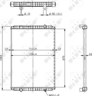 Wilmink Group WG1721564 - Радиатор, охлаждане на двигателя vvparts.bg